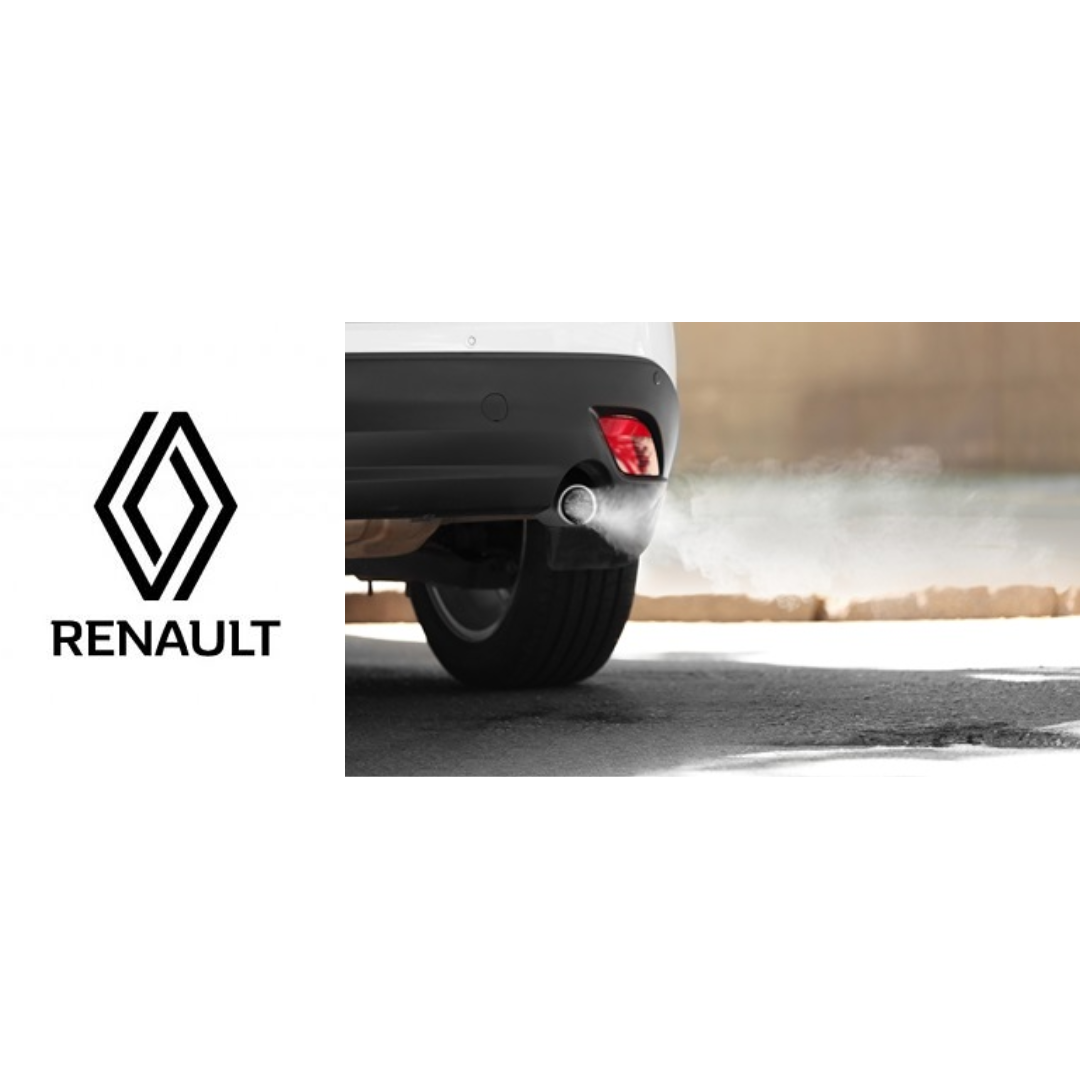 Logo de Renault y contaminación